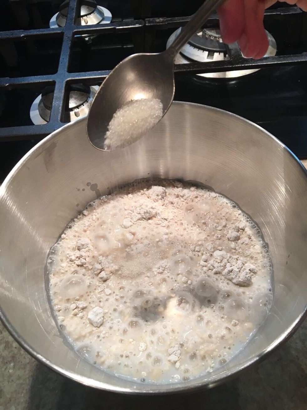 Add 2 cups of sugar