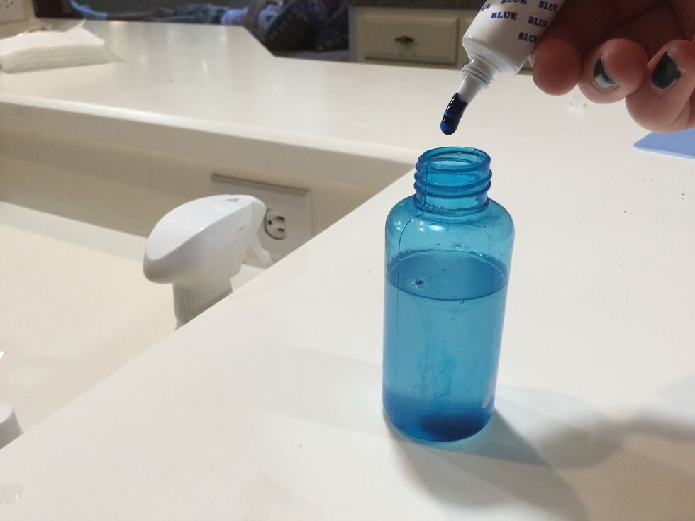 add 2 drops of food coloring (optional)