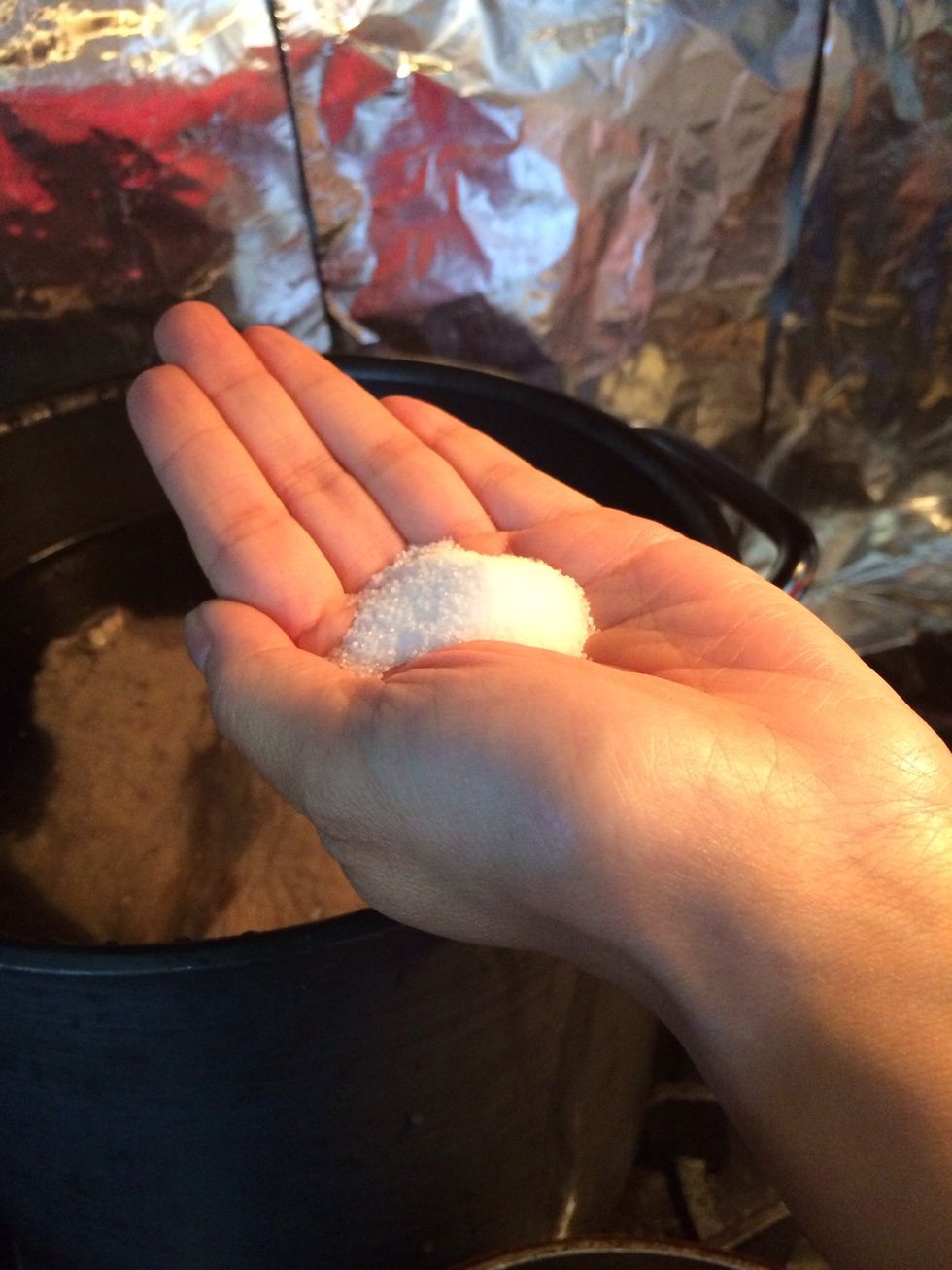 Add 2 measures of salt