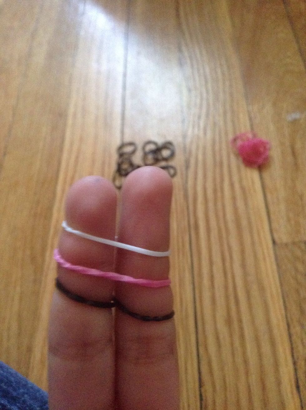 Add 2 more until u have 3 on your fingers in total