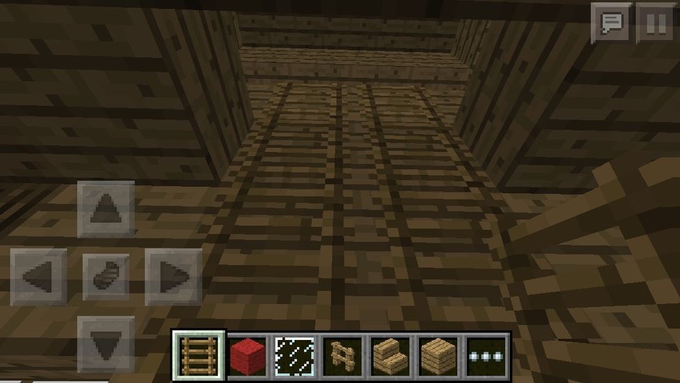 Add 2 rows of ladders on the Wooden Planks.