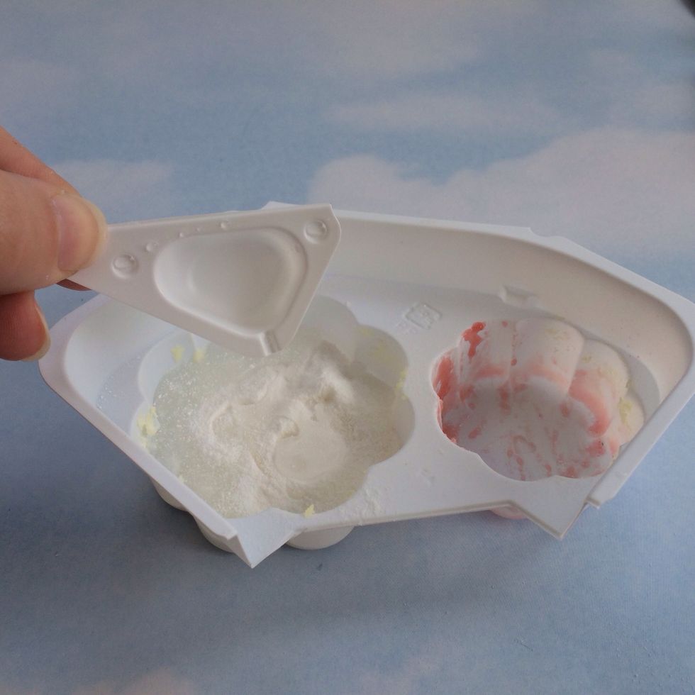 Add 2 Scoops of Water with Provided Scoop