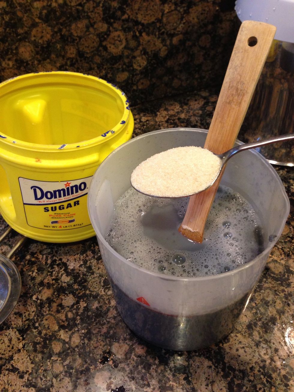 Add 2 spoonful sugar