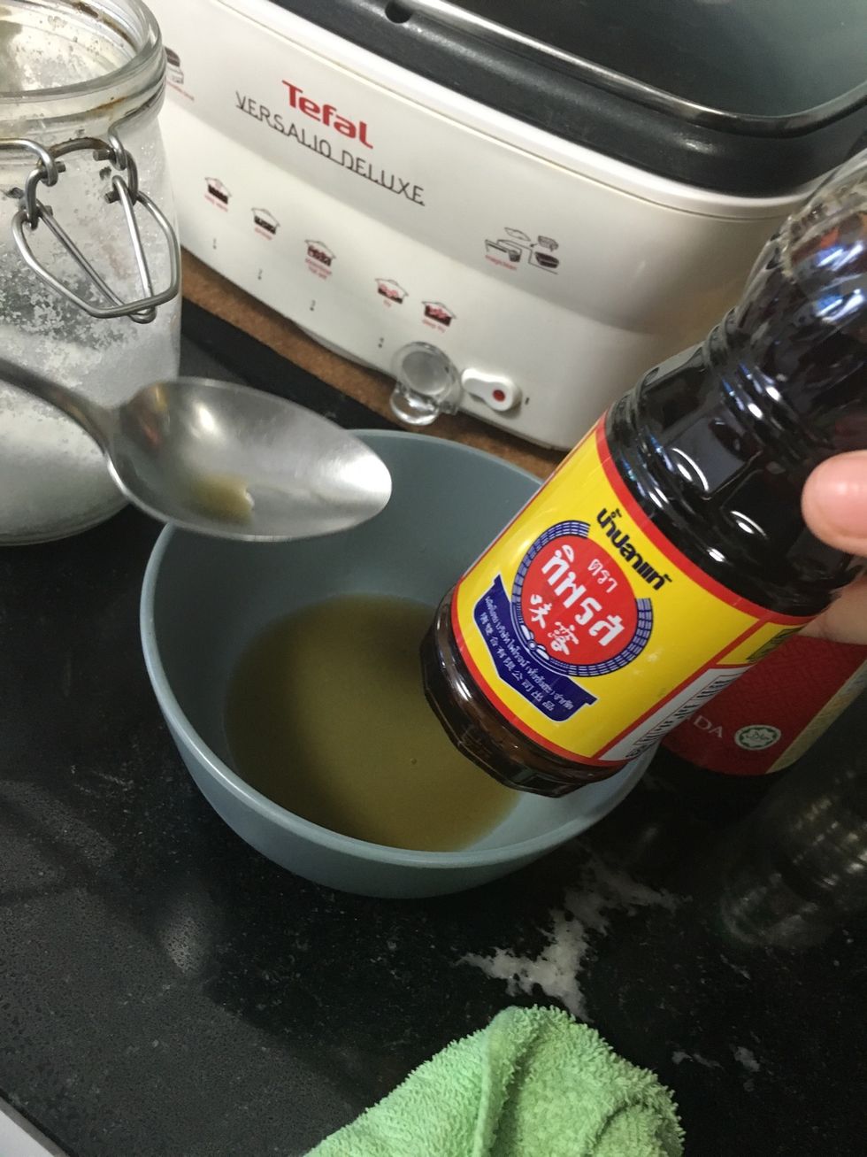 Add 2 table spoon of fish sauce.