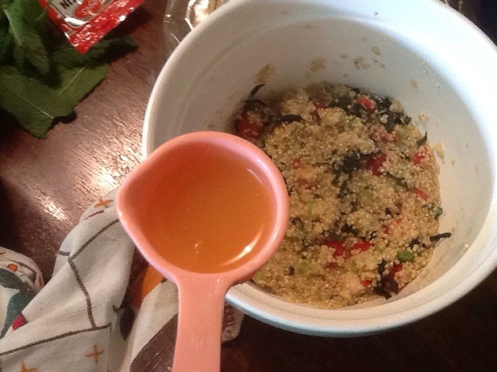 Add 2 table spoons of lemon juice.