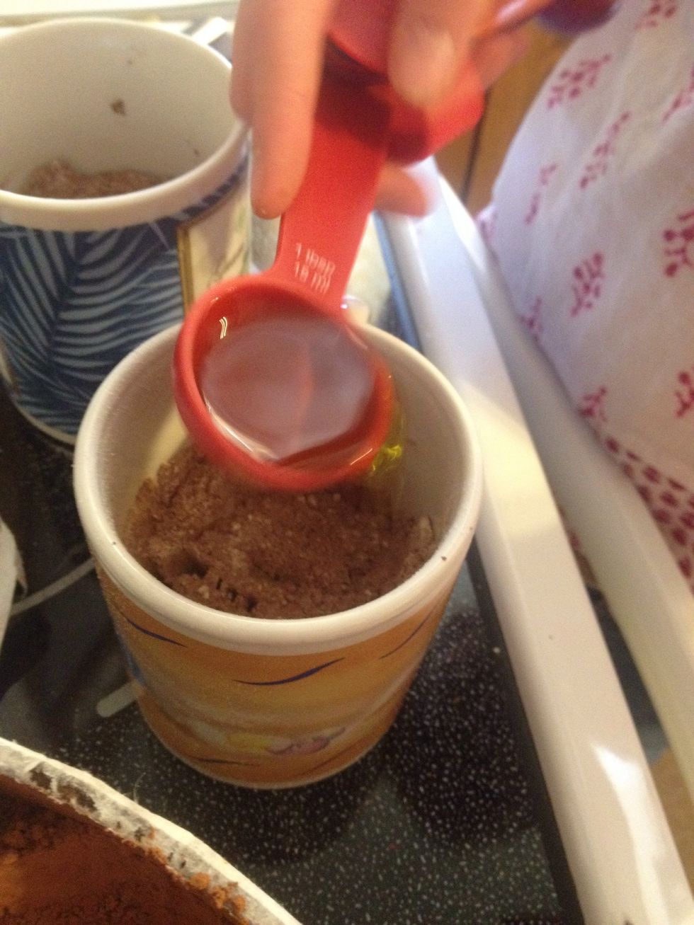 Add 2 table spoons olive oil