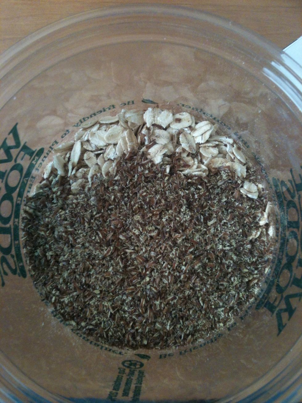Add 2 tablespoons ground flax seeds.