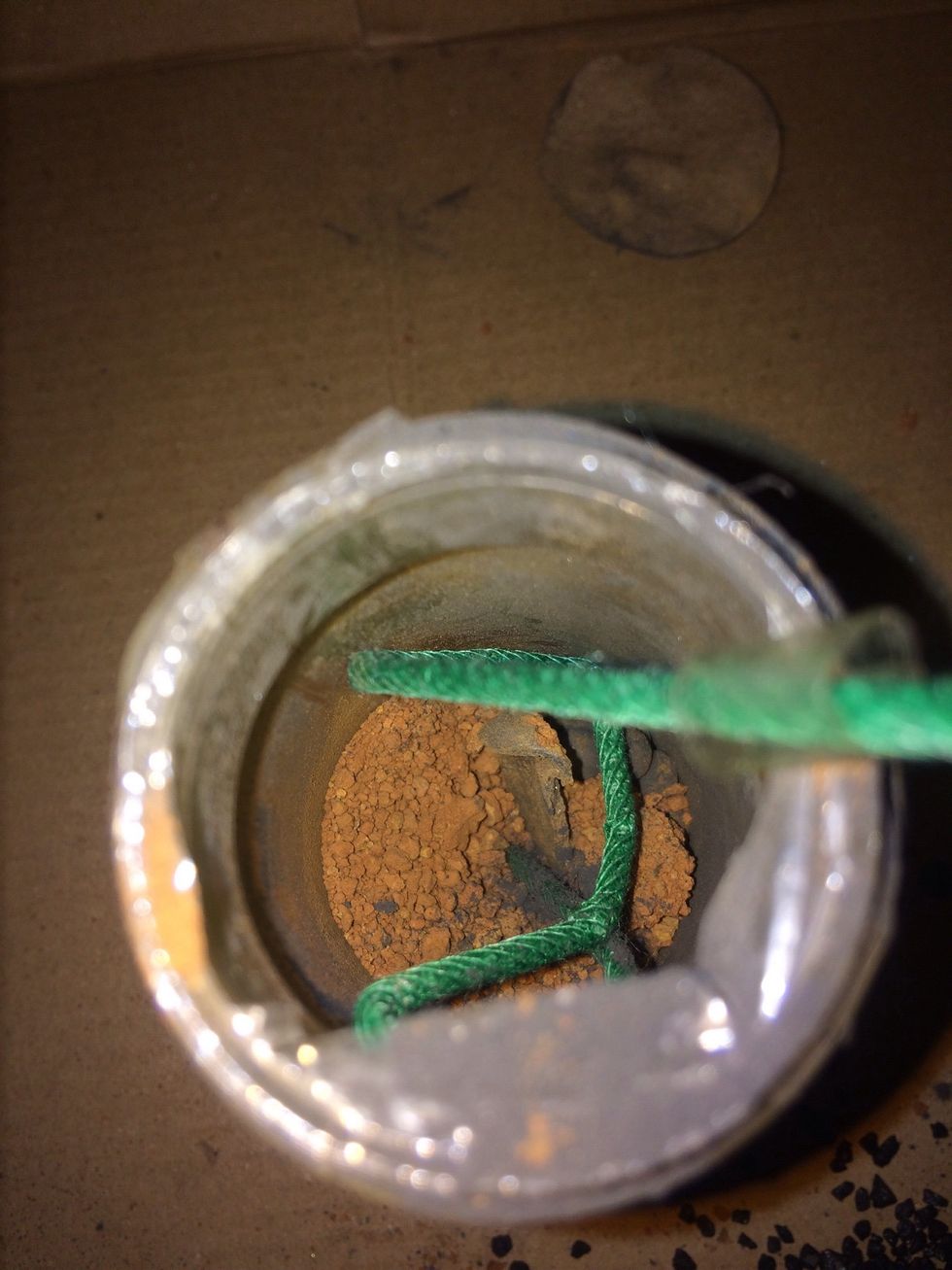 Add 2 tablespoons of color flash powder