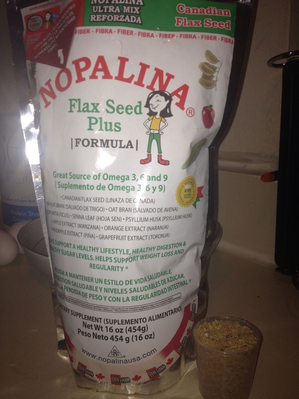 Add 2 tablespoons of flax seed or to your liking, if you can get a powder version I recommend for this type leaves a crunchy texture