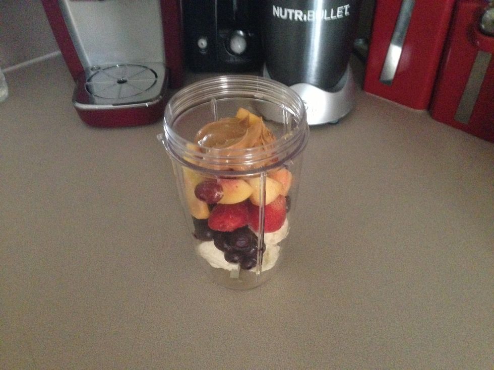 Add 2 tablespoons of peanut butter. I use all natural peanut butter with no hydrogenated oils.