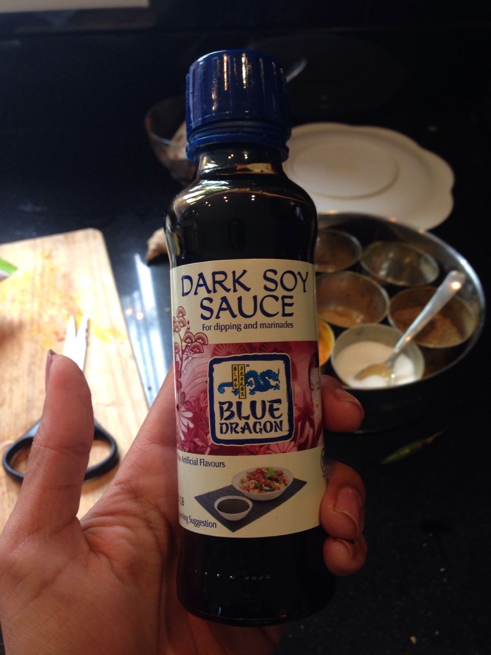 Add 2 tablespoons of soy sauce