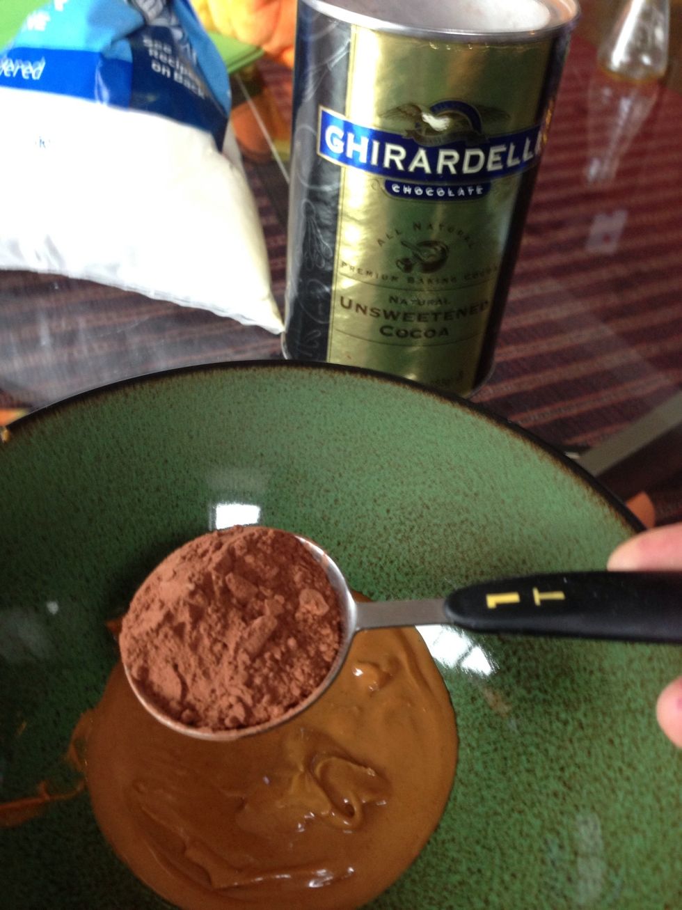 Add 2 tbs cocao powder