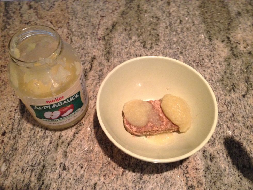 Add 2 tbsp applesauce