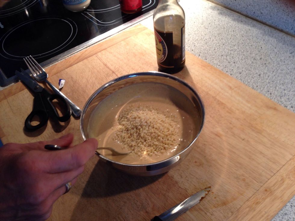 Add 2 tbsp of almonds