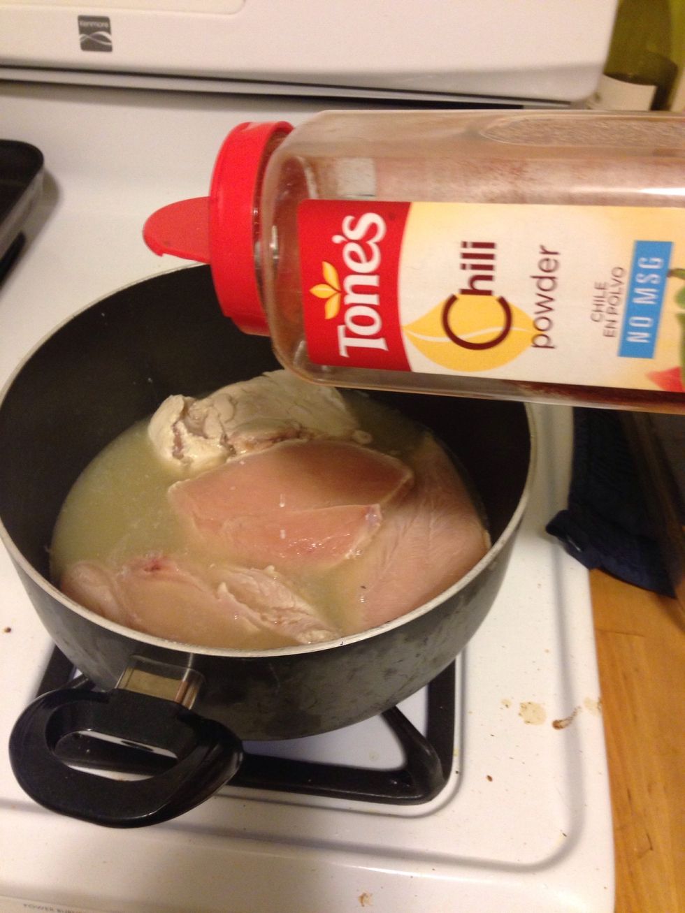 Add 2 tbsp of chili powder and if you like it spicy, add 1-3 tsp of cayenne pepper.