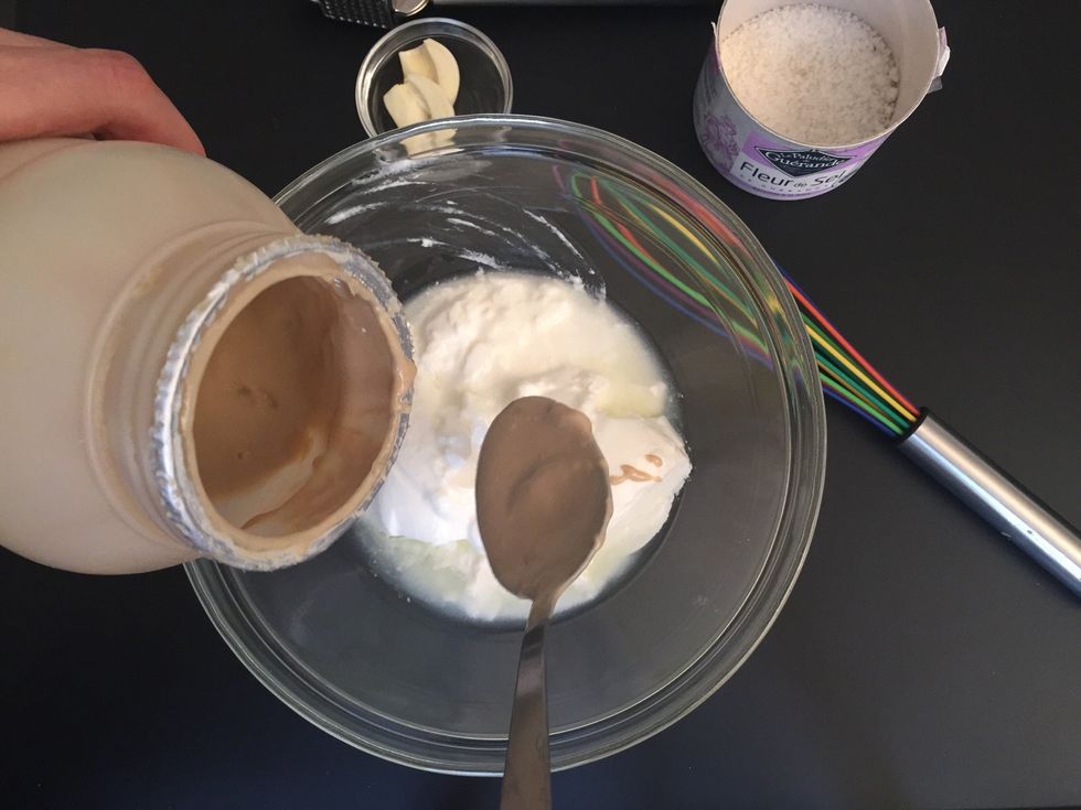 Add 2 tbsp tahini