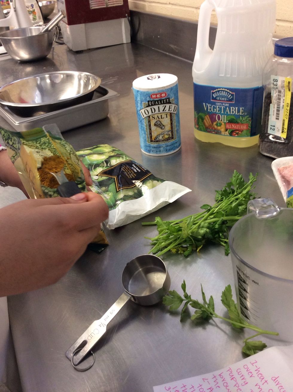 Add 2 teaspoon curry powder