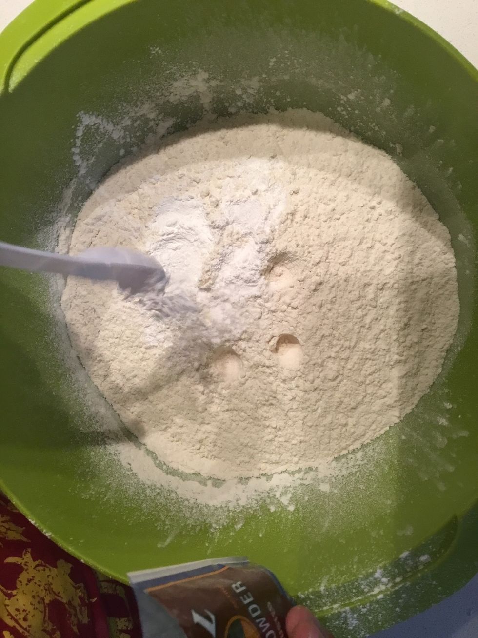 Add 2 teaspoons of baking sugar