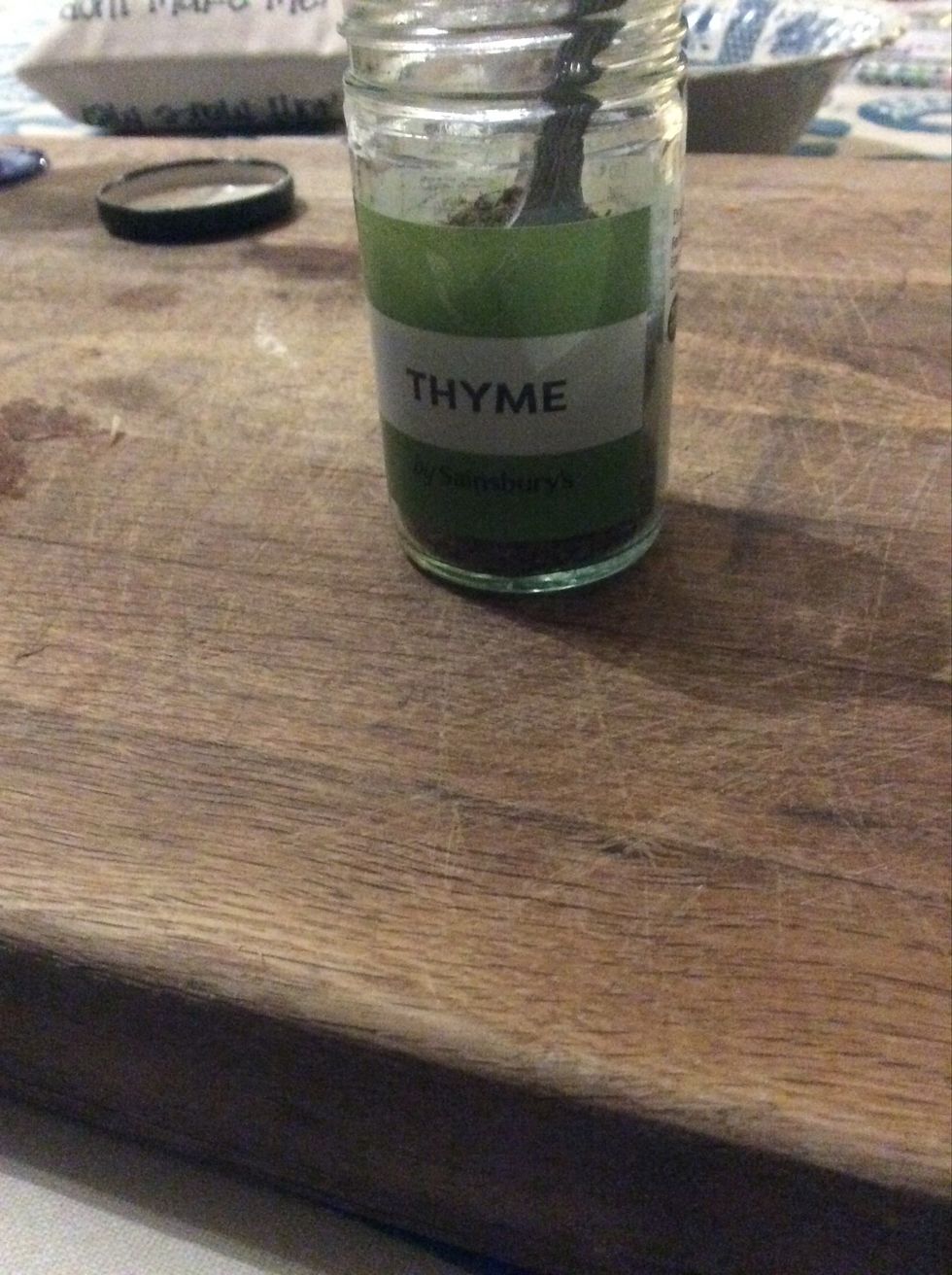 Add 2 teaspoons of thyme