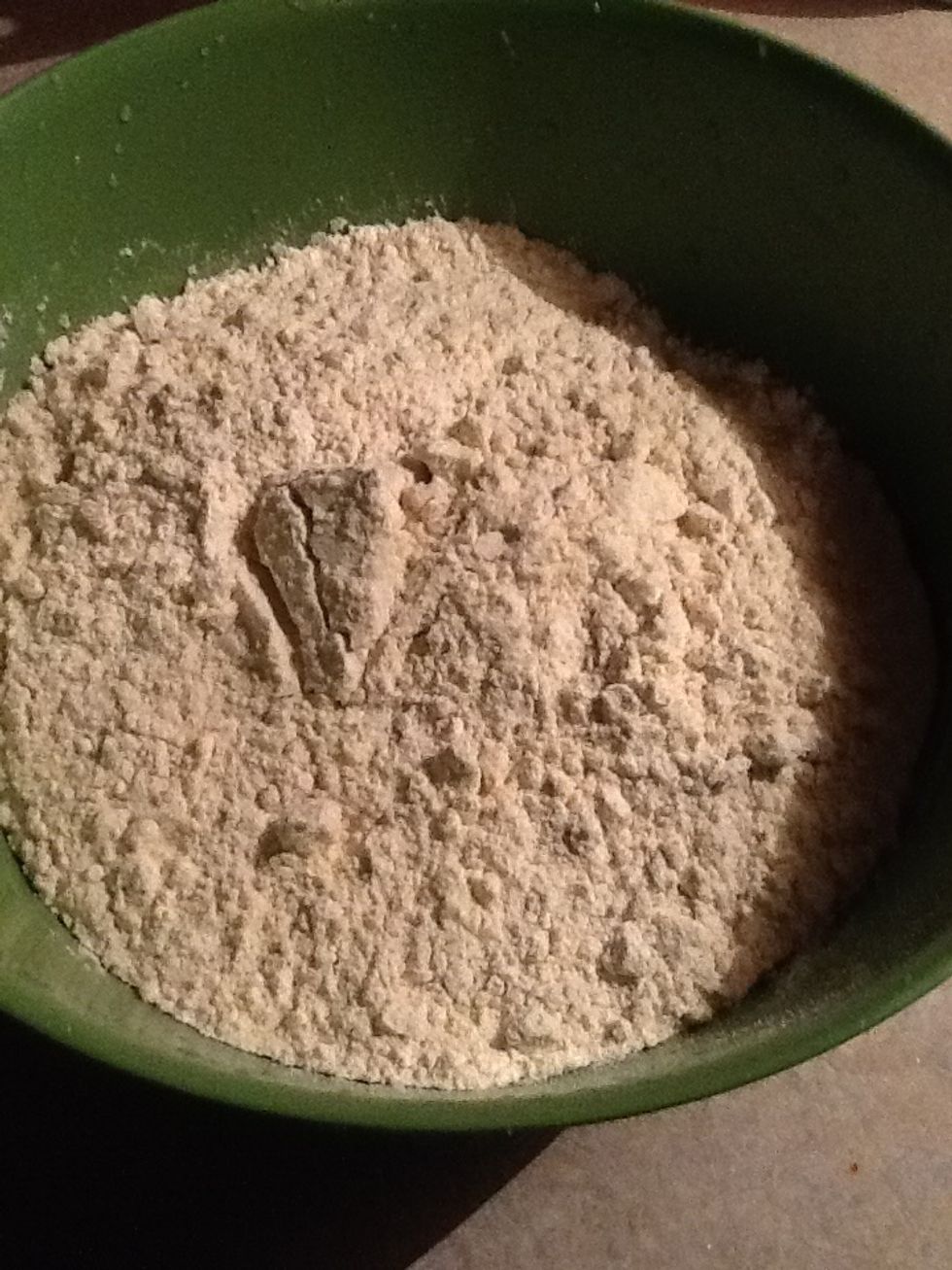 Add 2 to 4 cups of maseca to a bowl