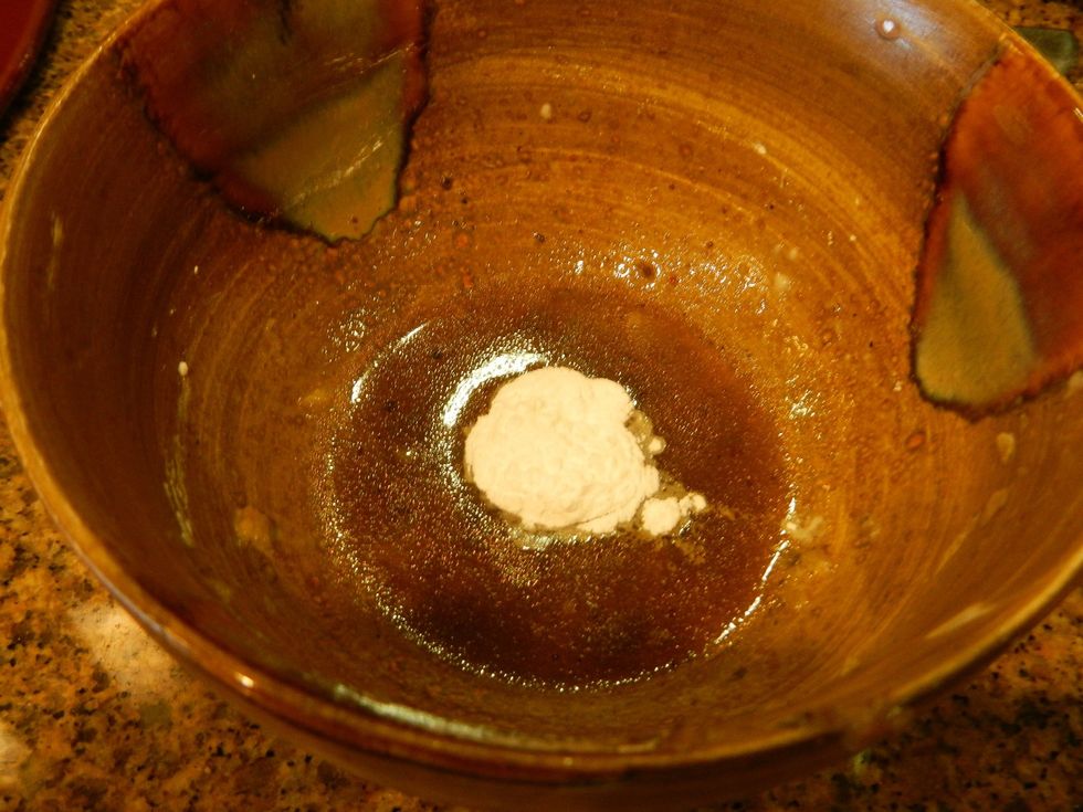 Add 2 tsp arrow root starch to warm au jus