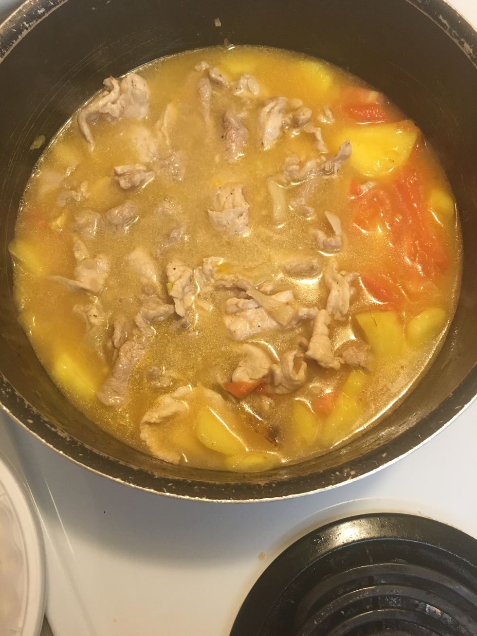 Add 2 tsp of chicken gnor and 1 tsp of salt