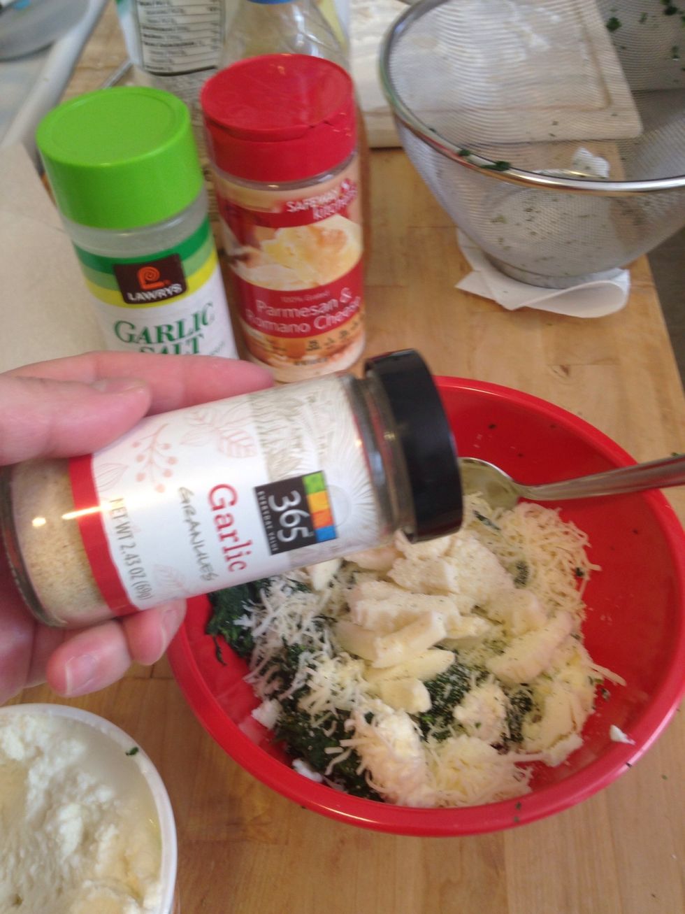Add 2 tsp of garlic powder