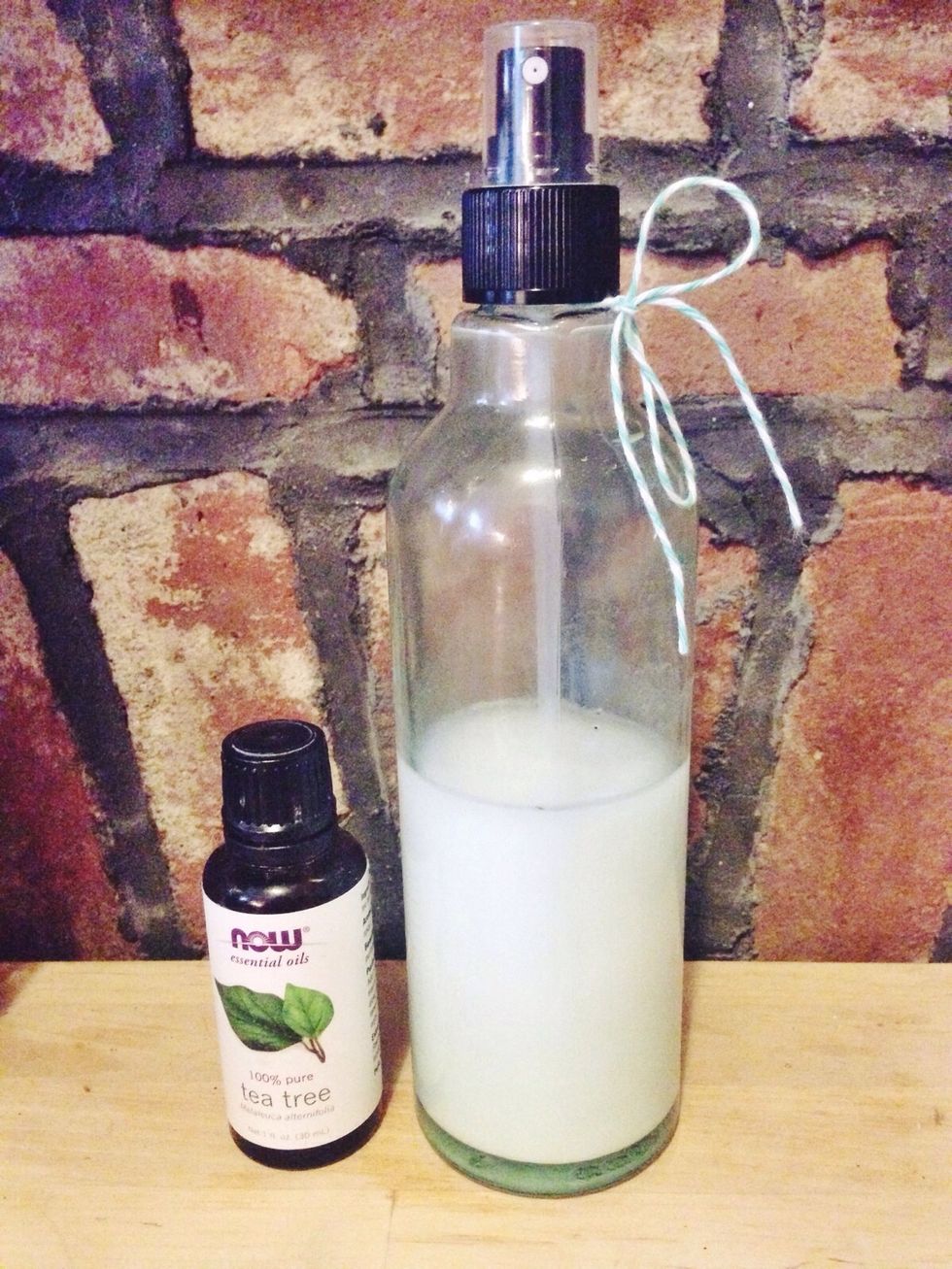 Add 20 drops of you favorite essential oil or a small mist of your favorite perfume.