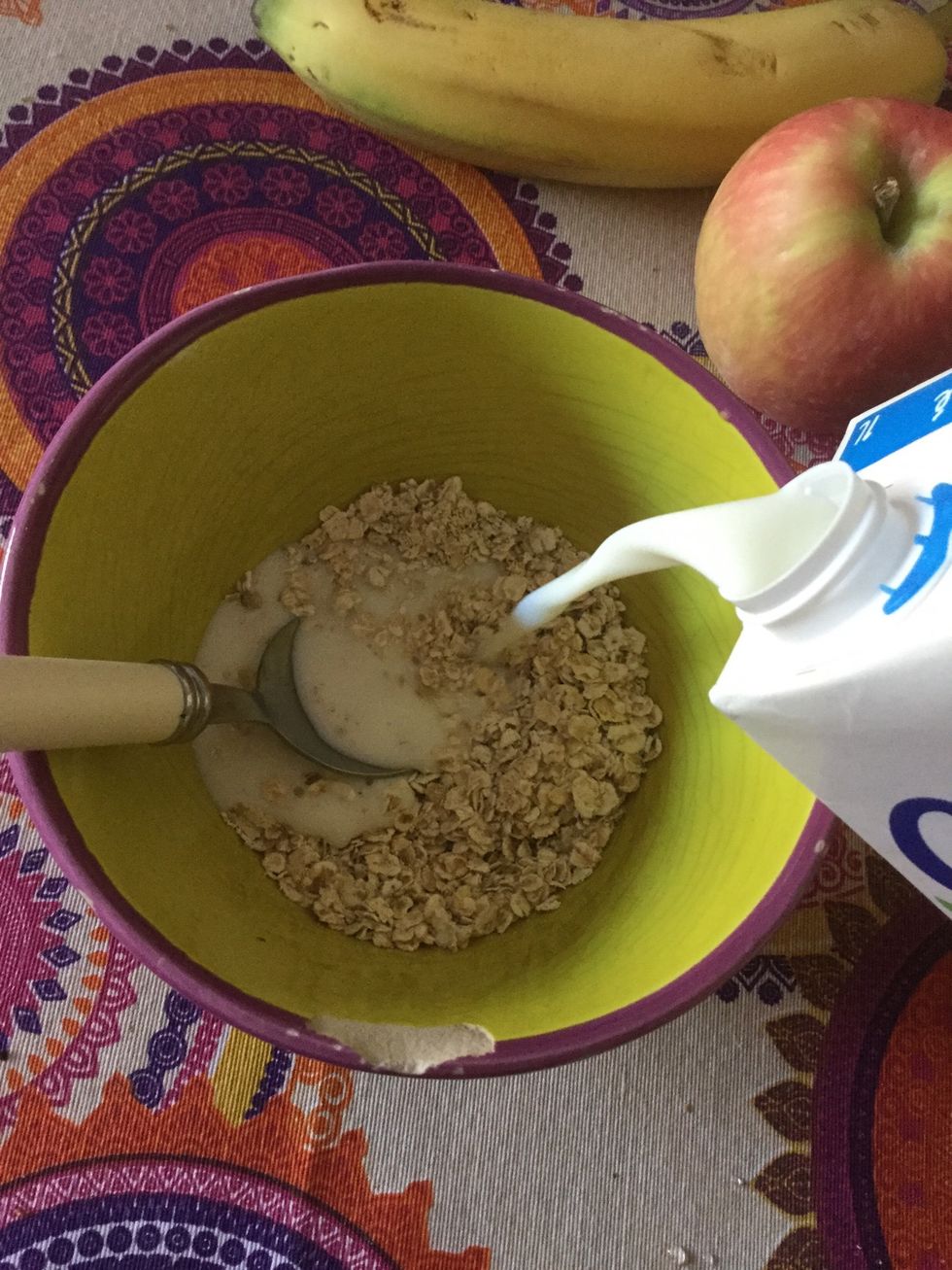 Add 200ml of milk.