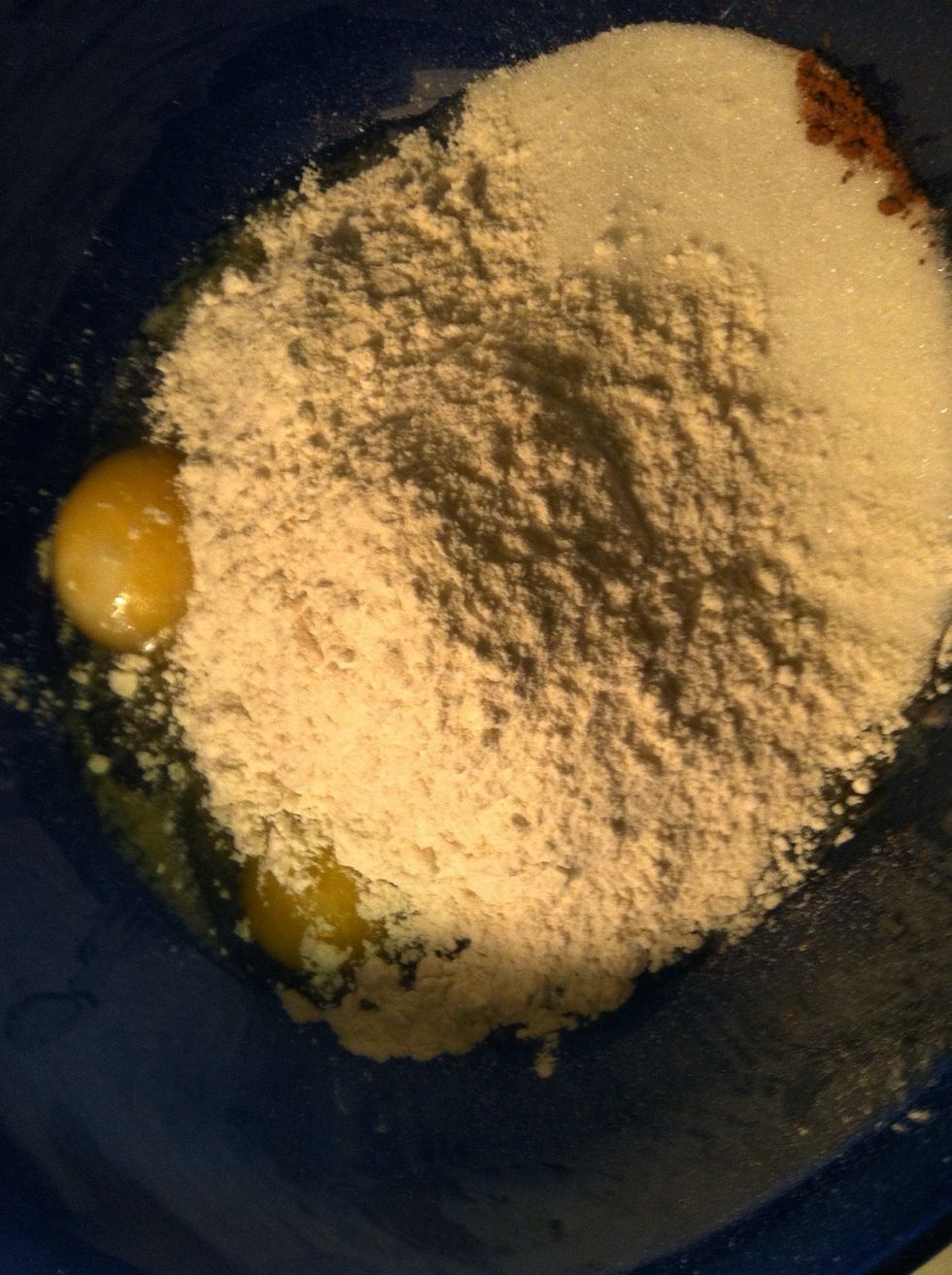 Add 3/4 Cup of flour