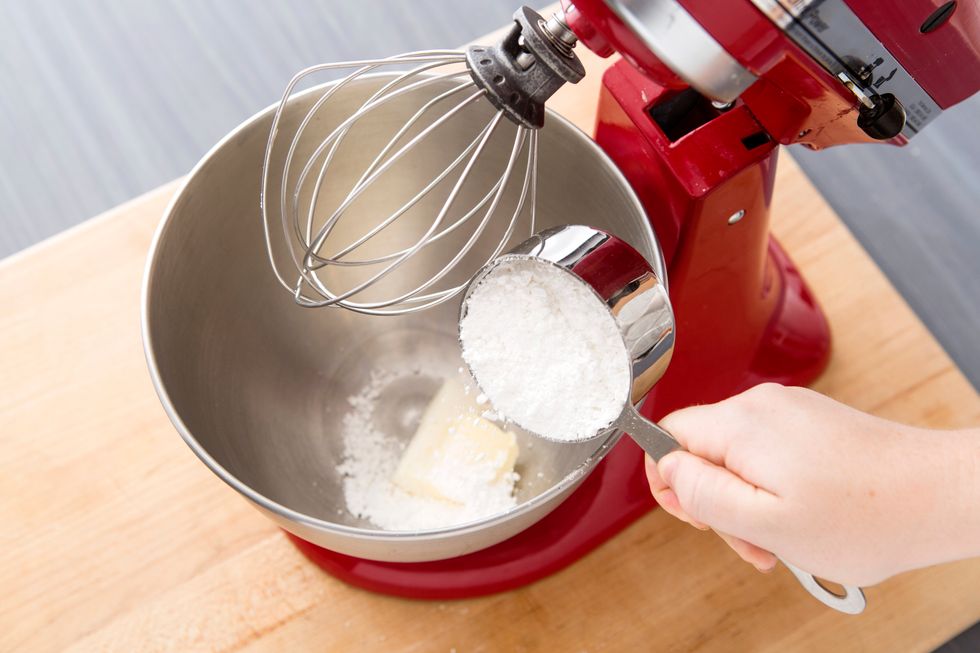 Add 3/4 cup of powdered sugar.