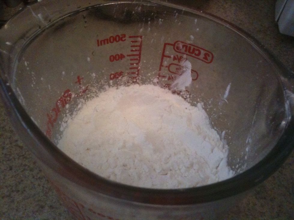 Add 3/4 cups arrowroot powder. Careful, arrowroot can be messy!