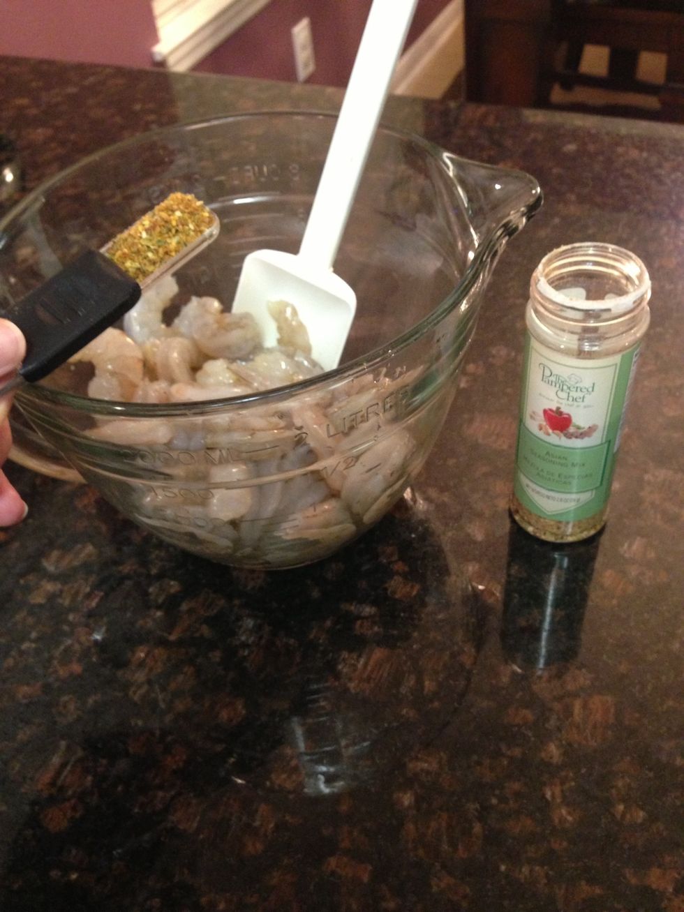 Add 3-4 tsp Asian Southwest Seasoning from The Pampered Chef.