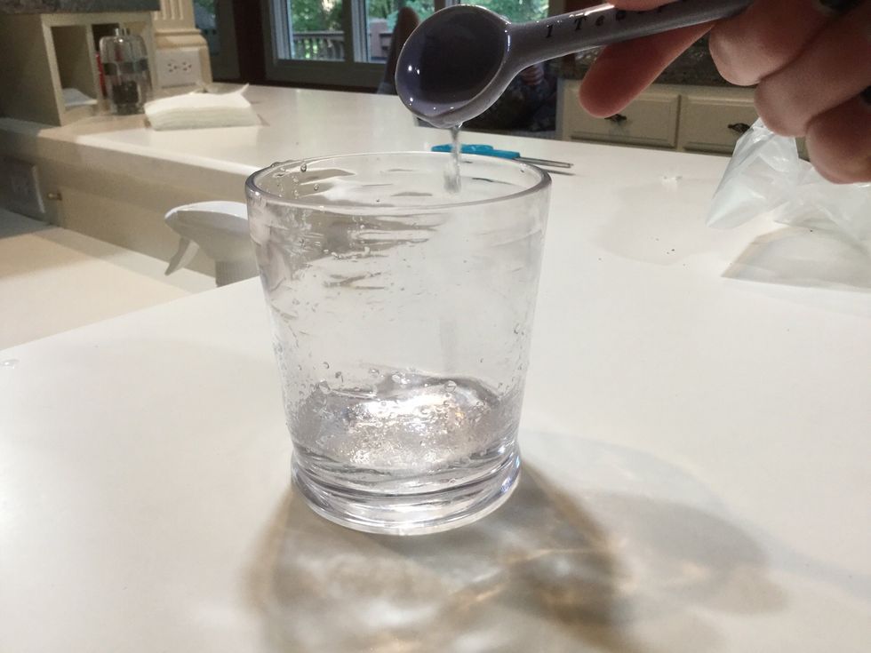 add 3 ounces of water