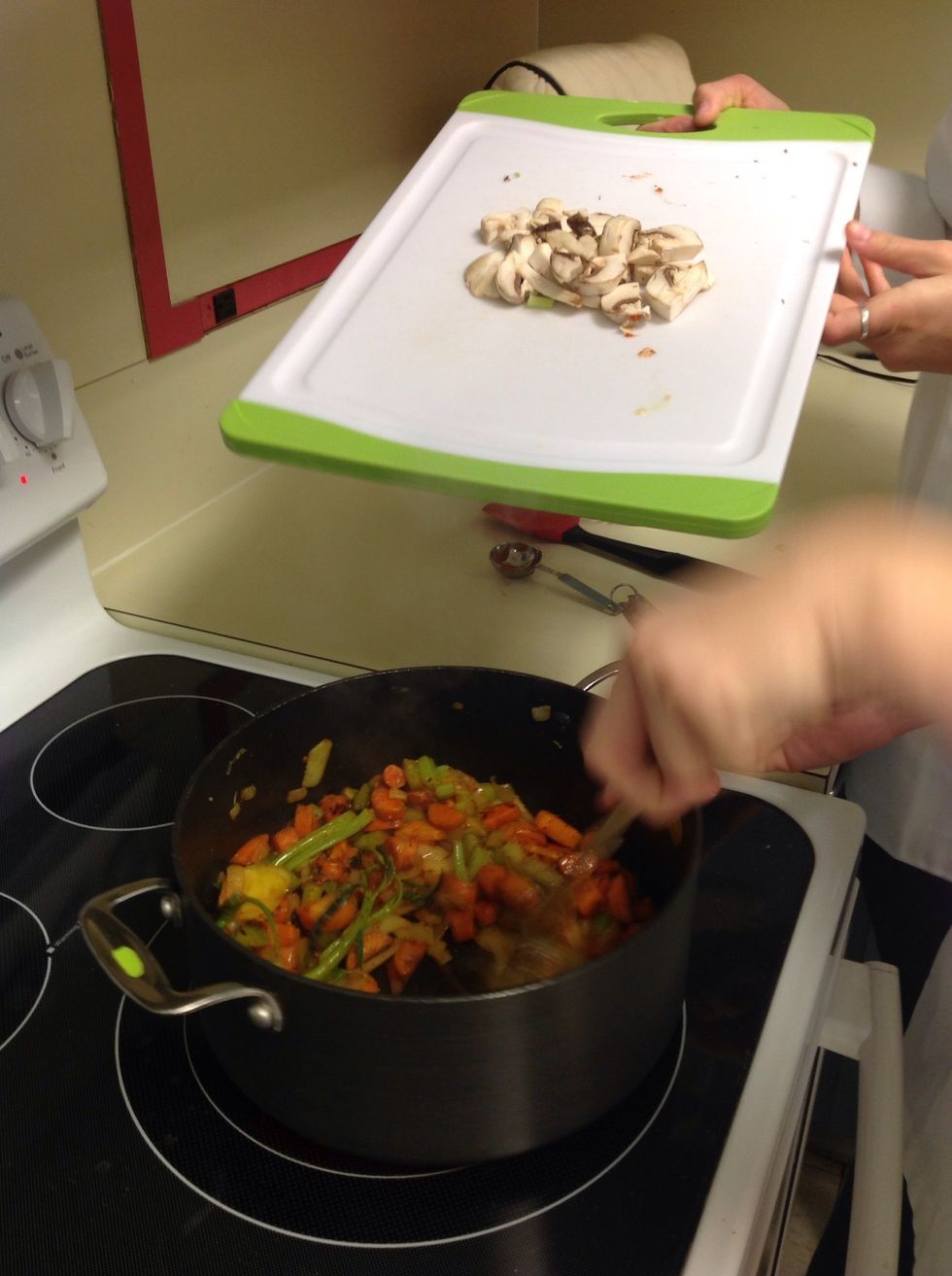 Add 3 oz of mushrooms.