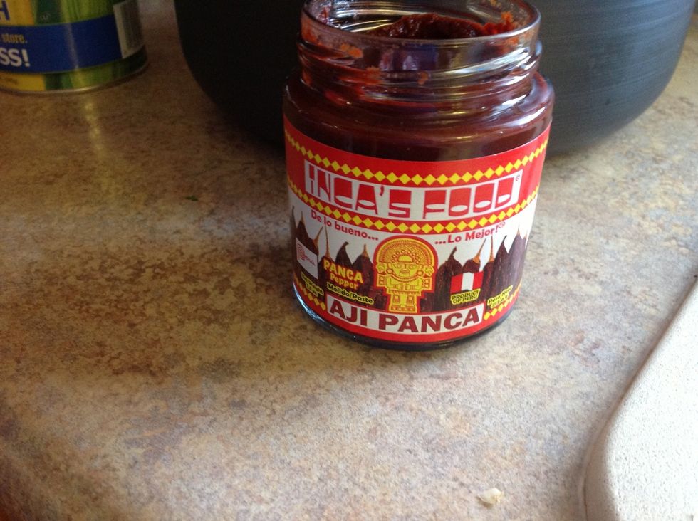 Add 3 tablespoons of aji panca