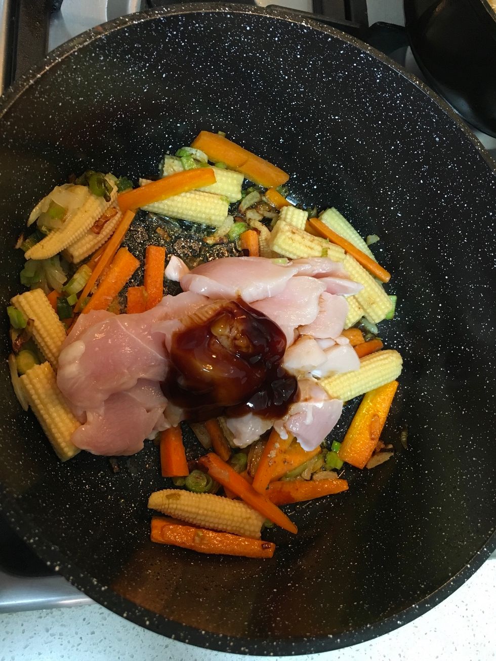 Add 3 tbs of oyster sauce