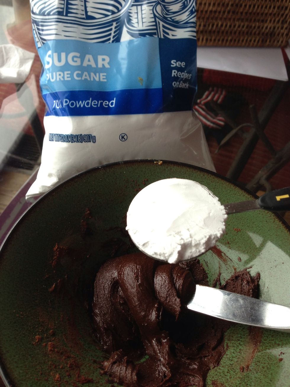 Add 3 tbs powder sugar