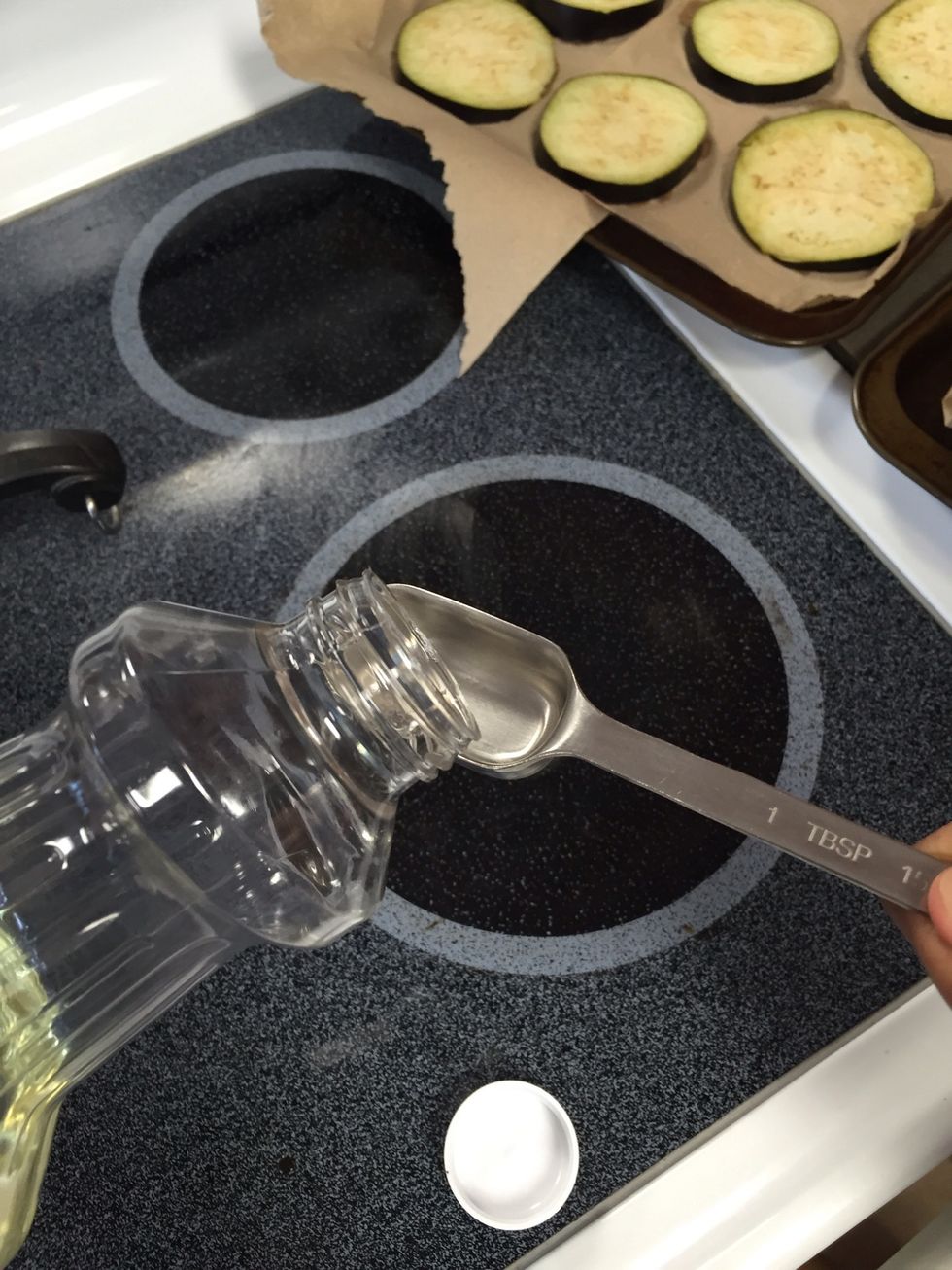 Add 3 tbsp of oil to a frying pan