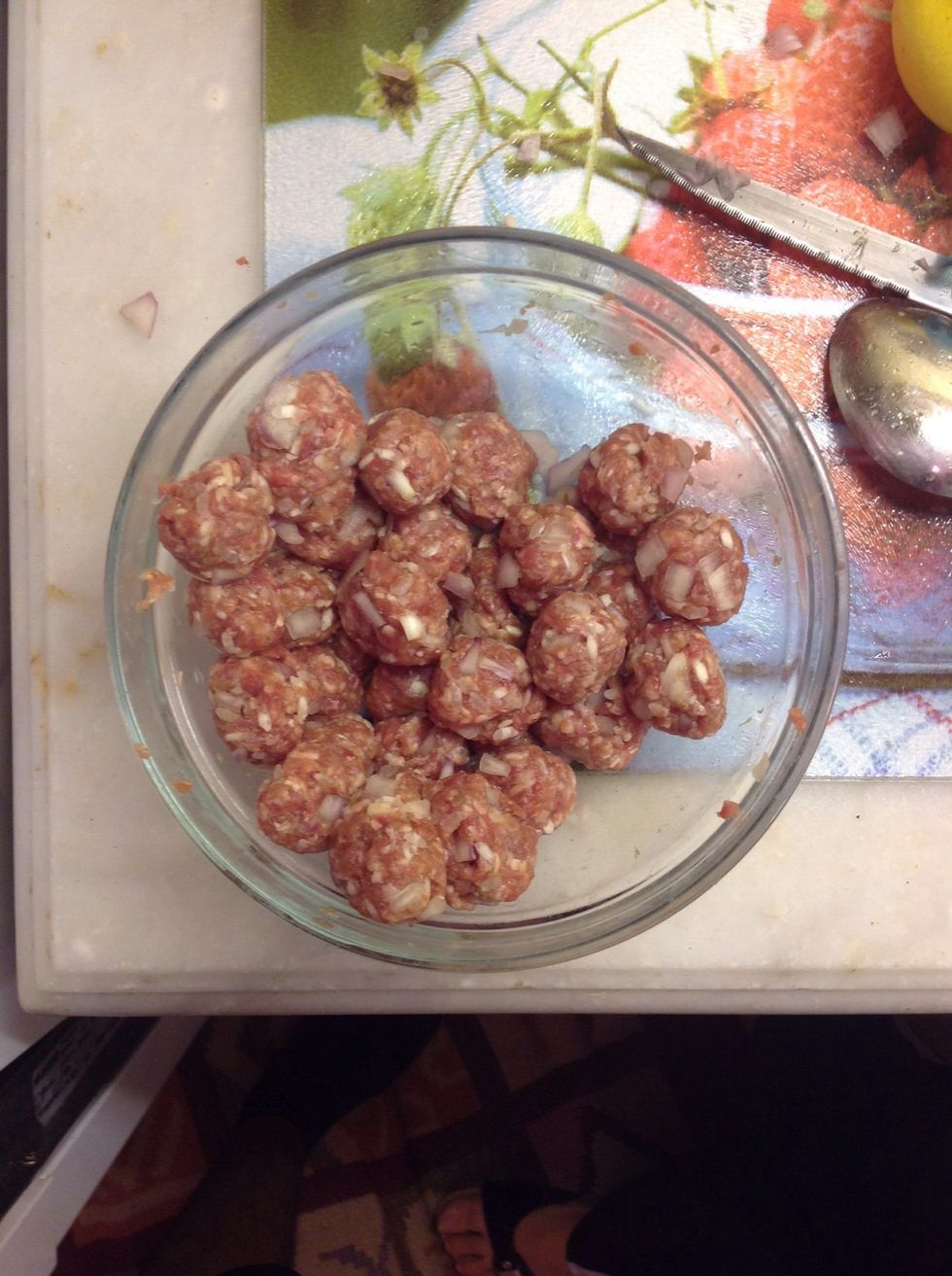 Add 350 gram ground beef and make it as you see