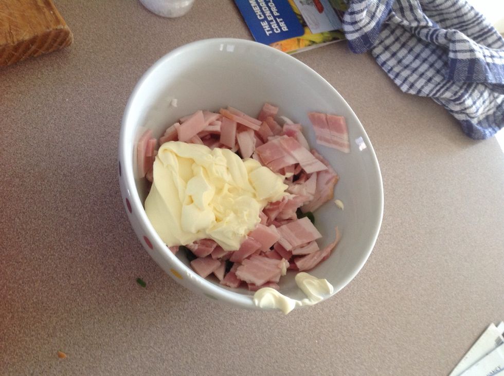 Add 3tbs of sour cream and mix until combined