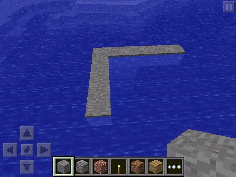 Add 4 blocks on both sides