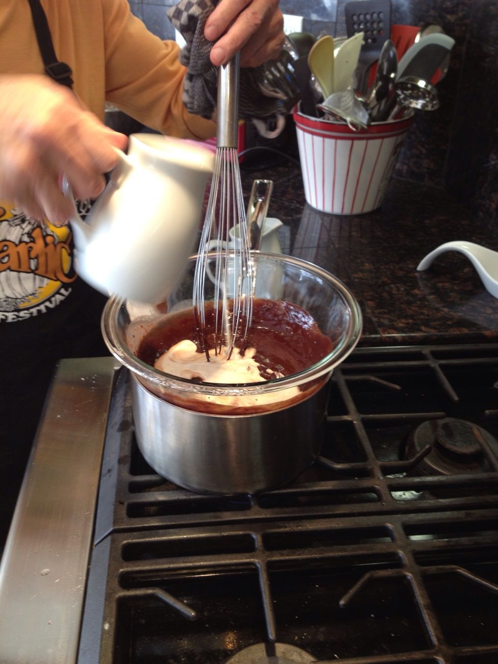 Add 4 ounces of heavy cream.