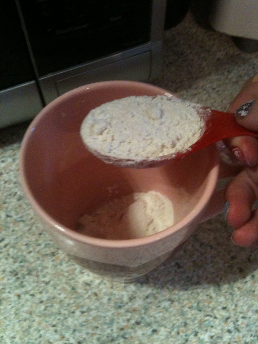 add 4 tablespoons of flour into your cup :)