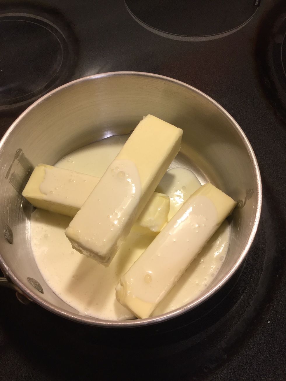 Add 4 tablespoons of whipping cream