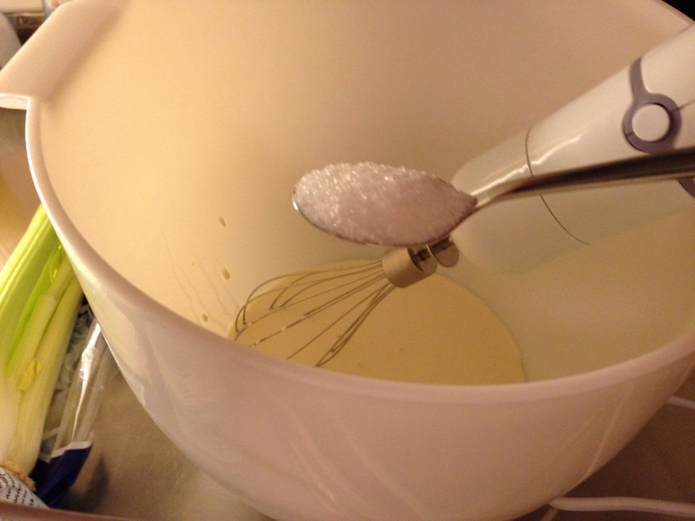 Add 4 teaspoons sugar