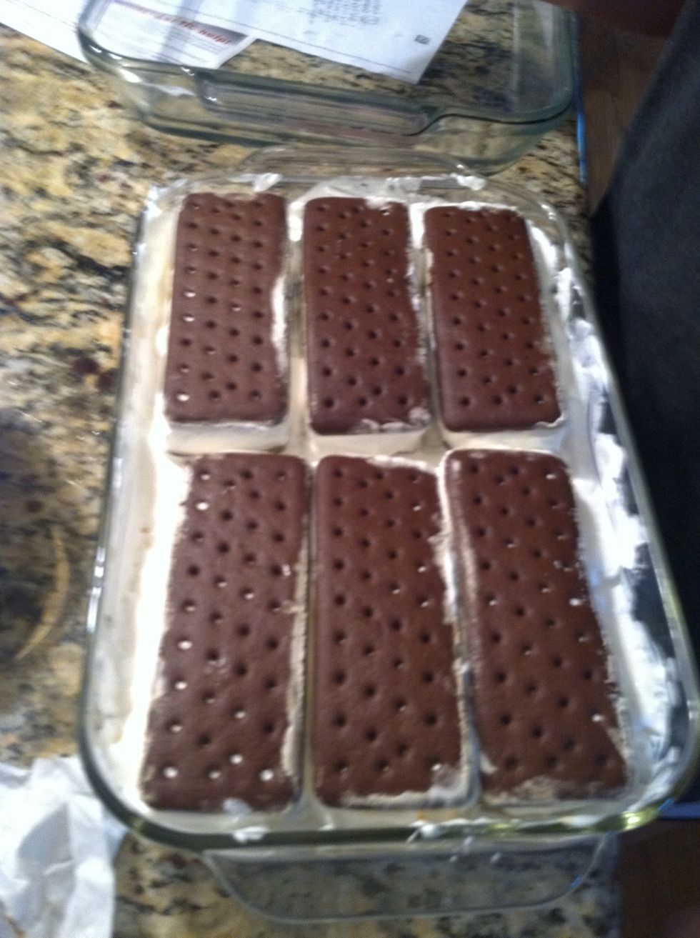 Add 6 more ice cream sandwiches