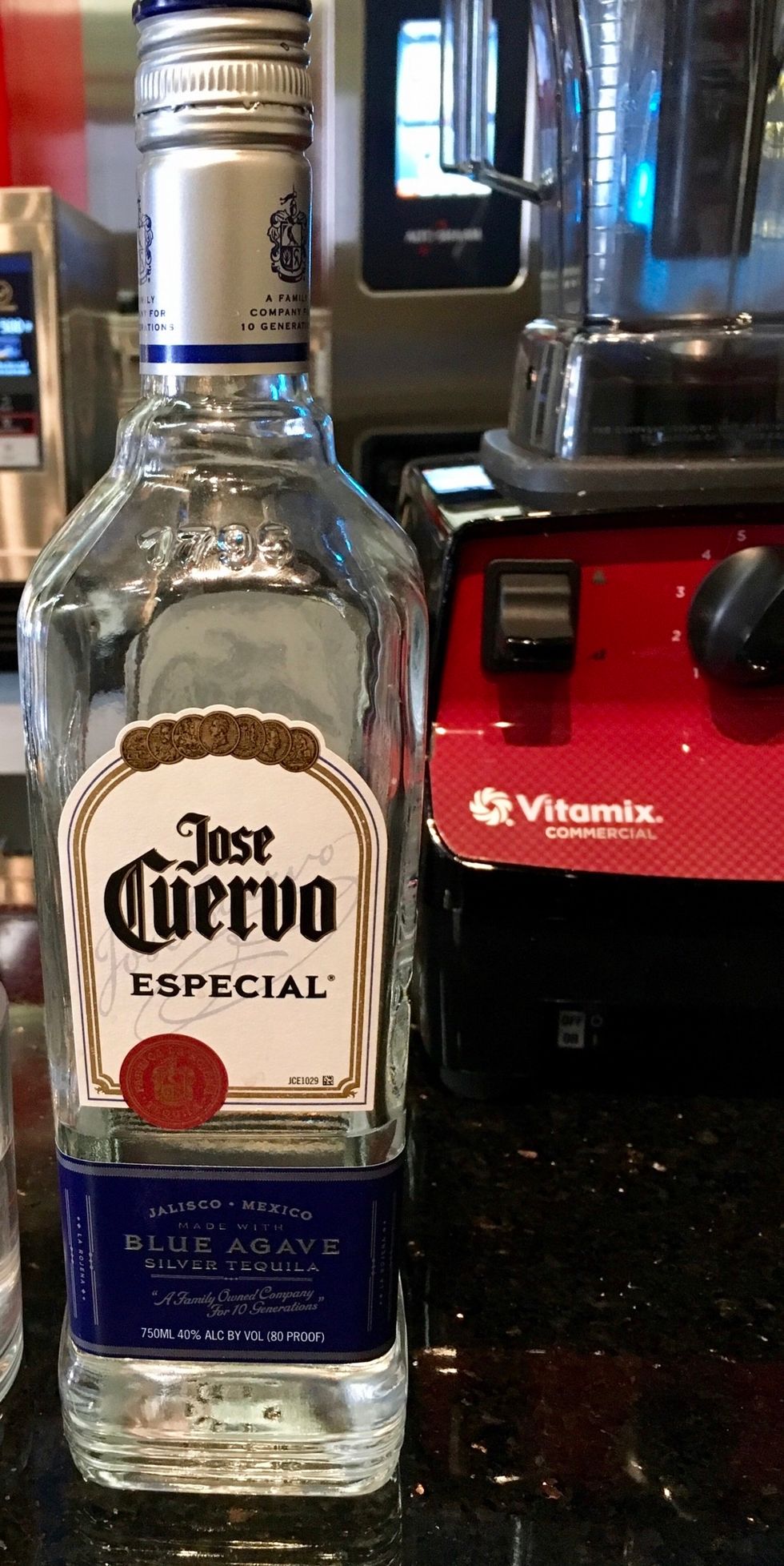 Add 6 ounces of Tequila to container. Can use any tequila of your choice (Silver works best).