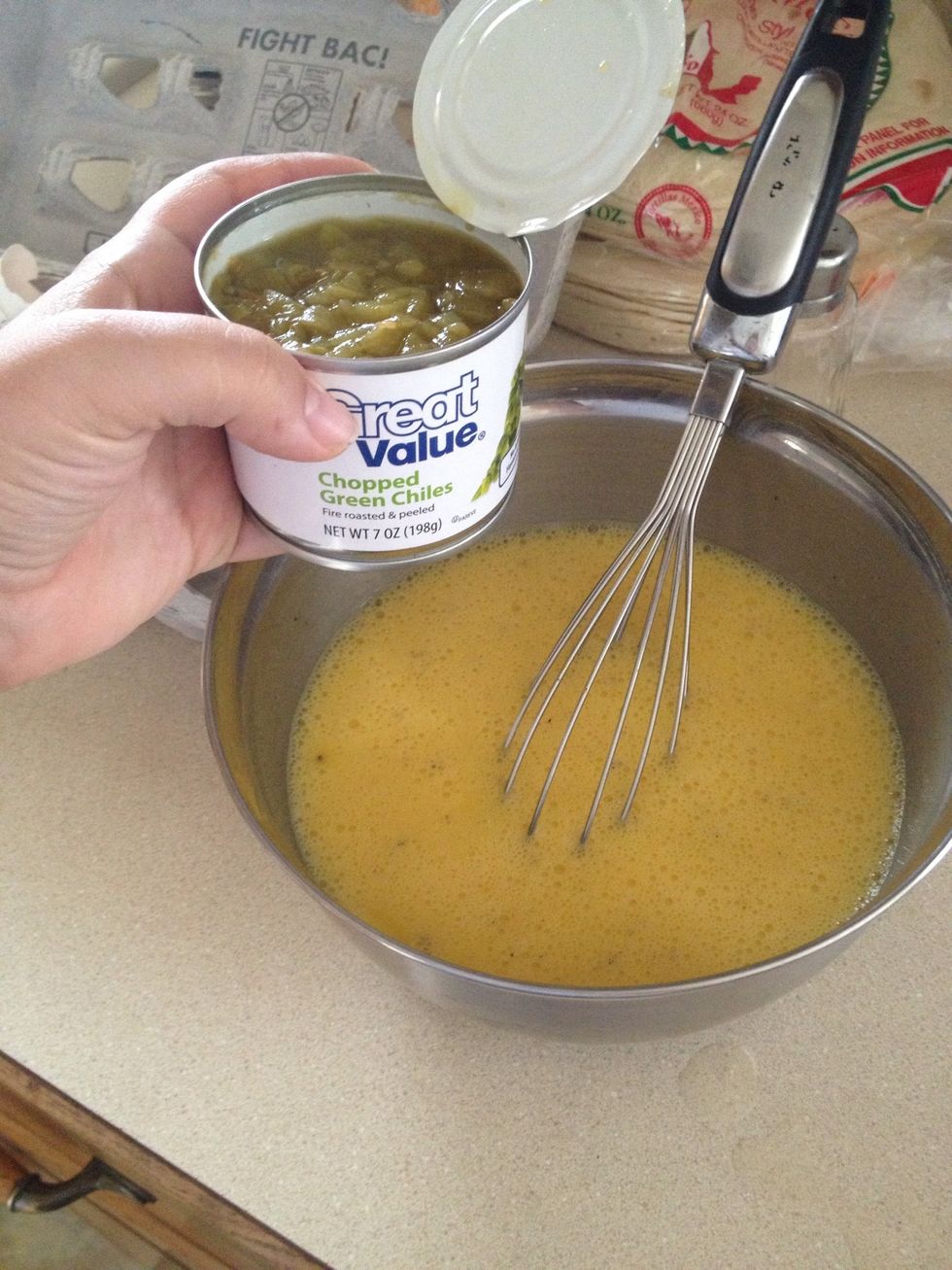 Add 7oz can of green chili