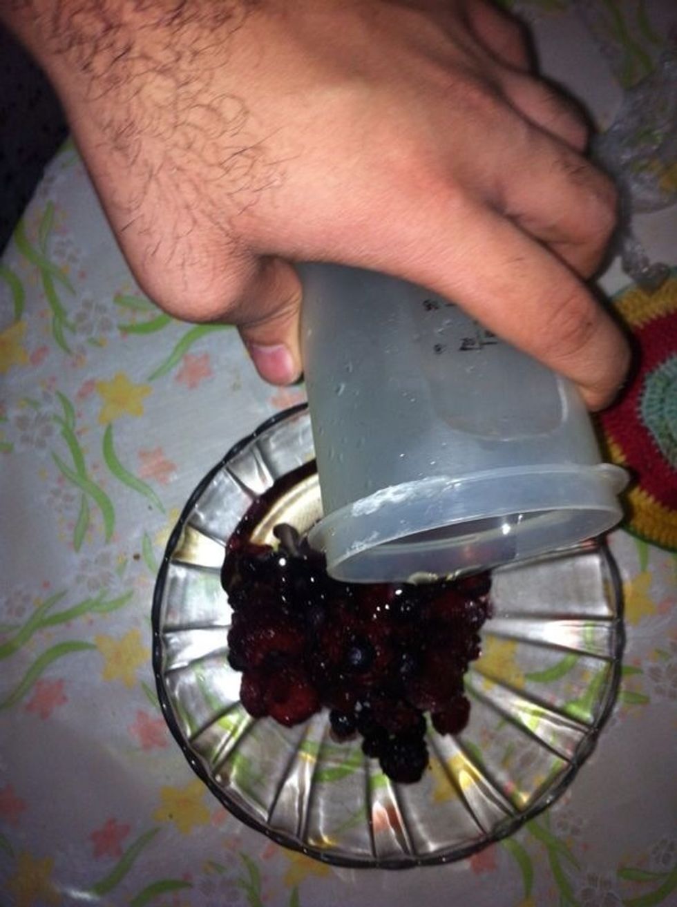 Add a 1/4 cup of the syrup.